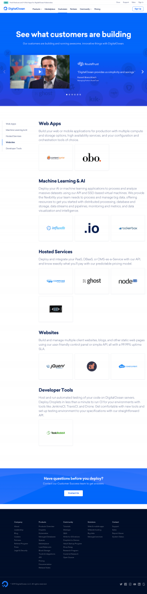 DigitalOcean - Customers page 1