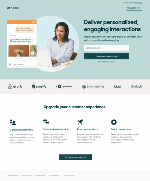 Zendesk – Landing page 1